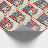 Akita Dog Colorful Geschenkpapier (Ecke)