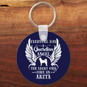 Akita Dog Guardian Angel Schlüsselanhänger (Vorderseite)