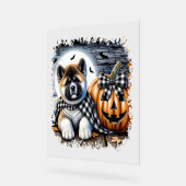 Akita Dog Halloween Square Acrylschild (Winkel)