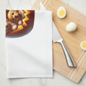 Akita Dog Halloween Square Geschirrtuch (Viertel Falte)