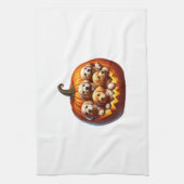 Akita Dog Halloween Square Geschirrtuch (Vertikal)