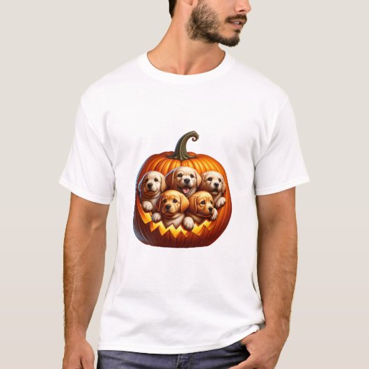 Akita Dog Halloween Square T-Shirt (Vorderseite)