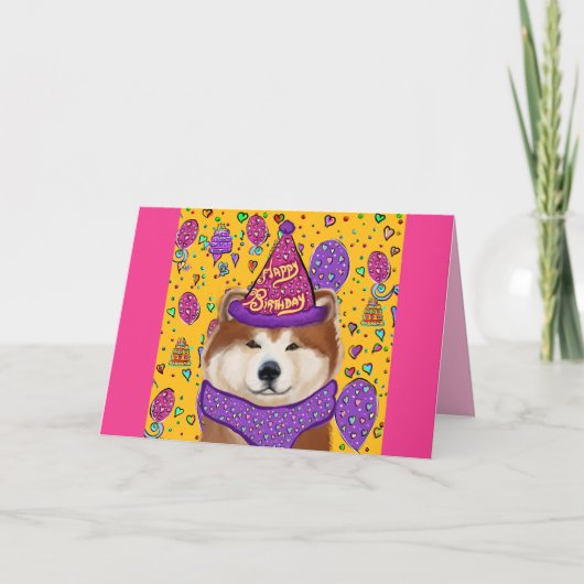 AKITA DOG KARTE (Vorderseite)