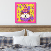 AKITA DOG LEINWANDDRUCK (Insitu (Schlafzimmer))