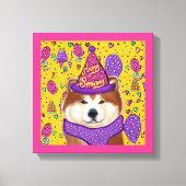 AKITA DOG LEINWANDDRUCK (Vorderseite)