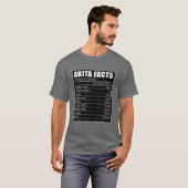 Akita Dog Lover Akita Fakten Akita Dog T-Shirt (Vorne ganz)