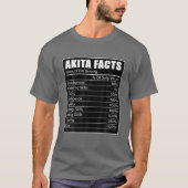 Akita Dog Lover Akita Fakten Akita Dog T-Shirt (Vorderseite)