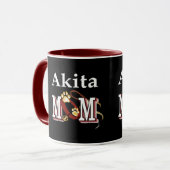 Akita Dog MAMA Tasse (Vorderseite Links)