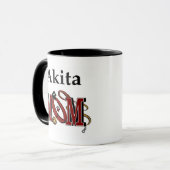Akita Dog MAMA Tasse (Vorderseite Links)