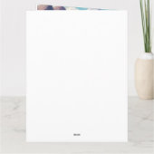 Akita Dog on a Paddle: Ein Landschaftliches Abente Karte (Rückseite)