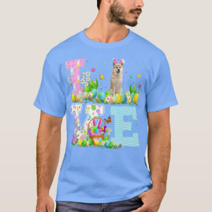 Akita Dog Ostereier Hunt Funny Liebe Akita Osterfe T-Shirt