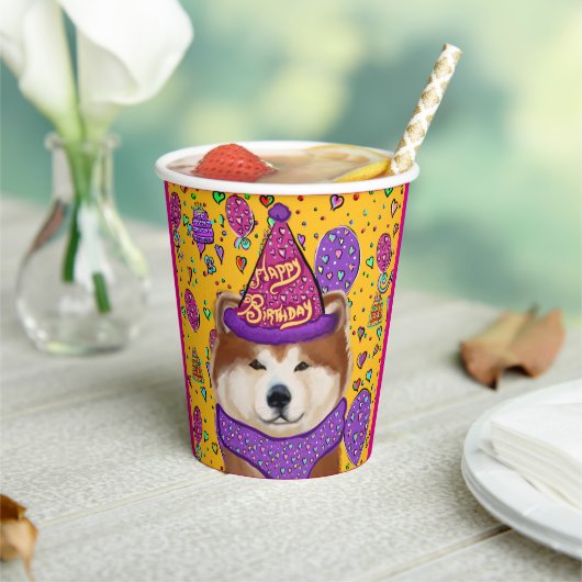 AKITA DOG PAPPBECHER (In Situ)