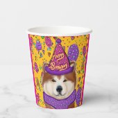 AKITA DOG PAPPBECHER (Rückseite)