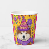 AKITA DOG PAPPBECHER (Vorderseite)