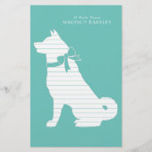 Akita Dog Puppy Briefpapier (Vorderseite)