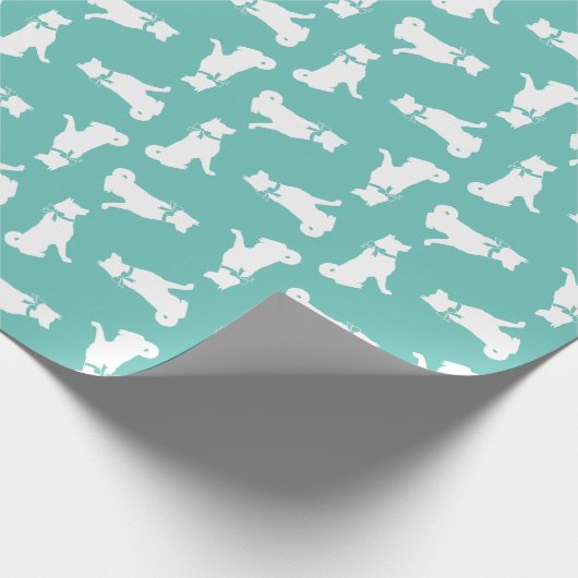 Akita Dog Puppy Geschenkpapier (Ecke)