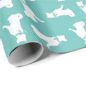 Akita Dog Puppy Geschenkpapier (Rolleneckpunkt)