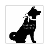 Akita Dog Puppy Gummistempel (Prägung)