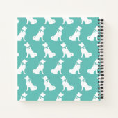 Akita Dog Puppy Notizblock (Rückseite)