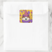 AKITA DOG QUADRATISCHER AUFKLEBER (Tasche)