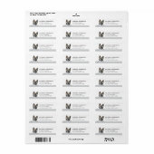 Akita Dog Return Address Labels (Vorne)