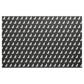 Akita Dog Silhouette Pet Stoff (Fat Quarter (45,7 x 55,9 cm))