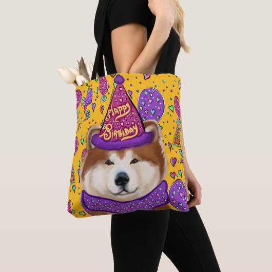 AKITA DOG TASCHE (Von Nahem)