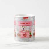 Akita Dog Valentine's Day Kissing Booth Kaffeetasse (Mittel)