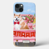 Akita Dog Valentine's Day Lkw Herz Case-Mate iPhone Hülle (Rückseite)