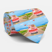 Akita Dog Valentine's Day Lkw Herz Krawatte (Gerollt)