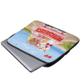 Akita Dog Valentine's Day Lkw Herz Laptopschutzhülle (Vorne Knopf)