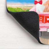 Akita Dog Valentine's Day Lkw Herz Mousepad (Ecke)