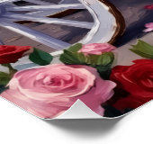 Akita Dog Valentine's Day Poster (Ecke)