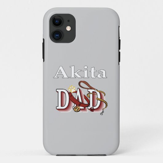 Akita Dog Vater Case-Mate iPhone Hülle (Rückseite)