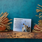 Akita Dog Vater Gedicht Fotoplatte (Seite)