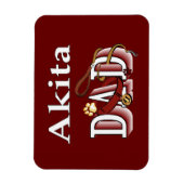 Akita Dog Vater Magnet (Vertikal)