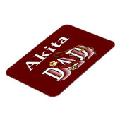 Akita Dog Vater Magnet (Linke Seite)