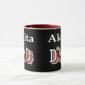 Akita Dog Vater Tasse (Zentrum)