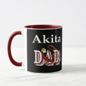 Akita Dog Vater Tasse (Links)