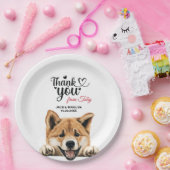 Akita Dog Wedding Empfang Pappteller (Party)