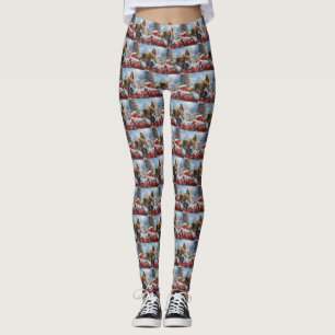 Akita Dog Weihnachtsfest Leggings