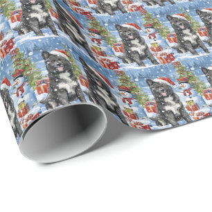 Akita Dog Winter Wonderland Weihnachtsfreude Geschenkpapier