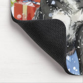 Akita Dog Winter Wonderland Weihnachtsfreude Mousepad (Ecke)
