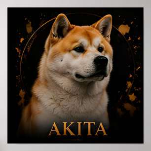 Akita Edle Geist Sammlung Poster