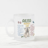 Akita-Eigentums-Gesetze 4 Mattglastasse (Links)