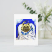 Akita Engel Postkarte (Stehend Vorderseite)