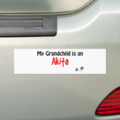 Akita-Enkelkind Autoaufkleber (Auf Auto)