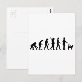 Akita Evolution Postkarte (Vorne/Hinten)
