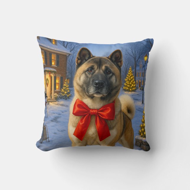 Akita-Feiertag  Kissen (Vorderseite)