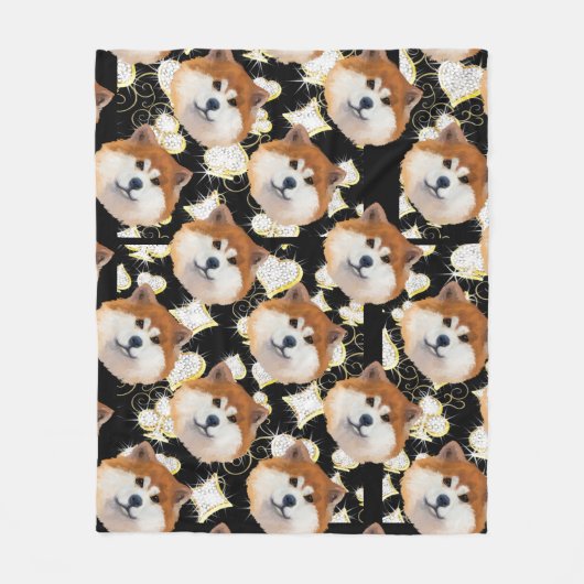 AKITA FLEECEDECKE (Vorderseite)